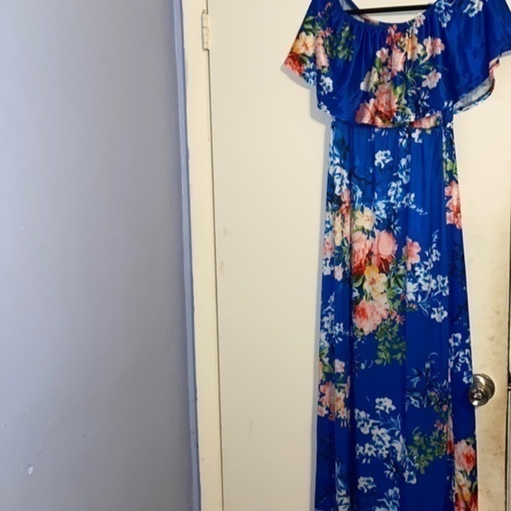 Seven islands floral maxi dress